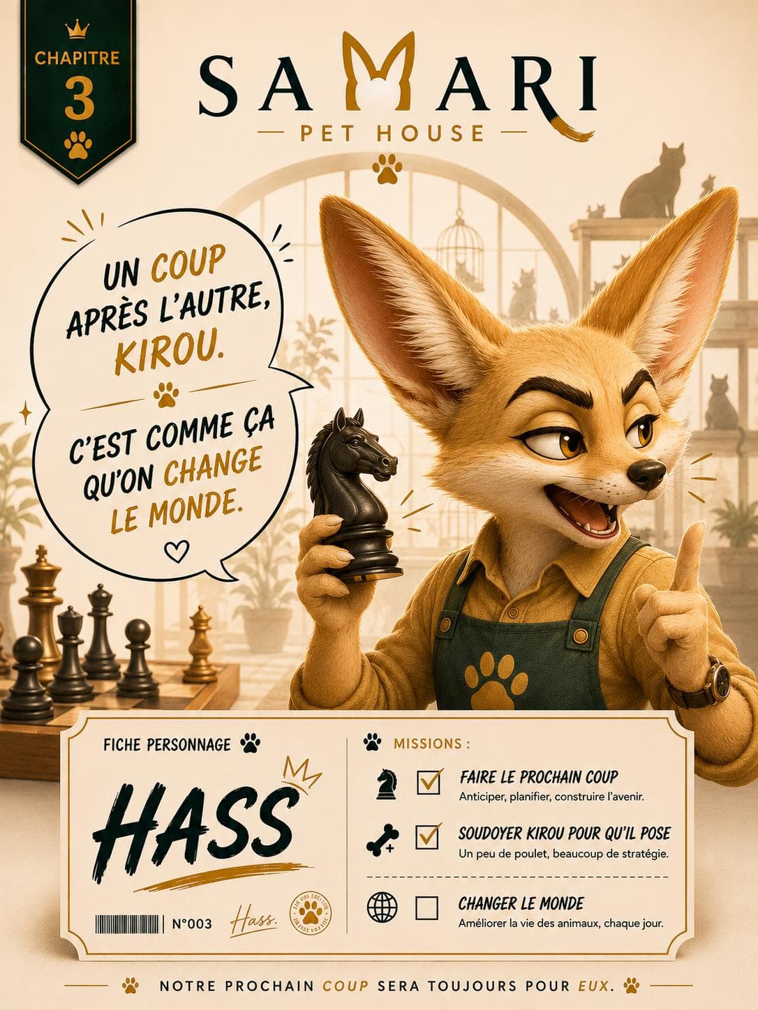 Hass, le fennec stratège